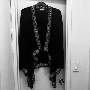 Johnny Was draped black sweater